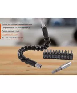 PROLUNGA SNODABILE PER AVVITATORE EUROMARKETING "FLEXY DRIVER" 180°